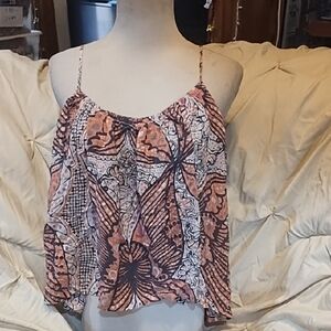 Ecote' Pink Floral-Print Spaghetti Strap Camisole